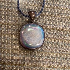 Blue stone necklace